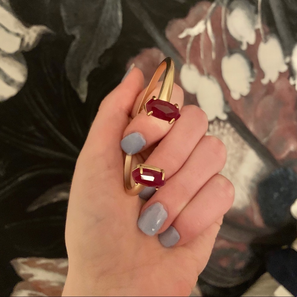 Kendra Scott Edie Bracelet in RSG & Maroon Jade ♥️